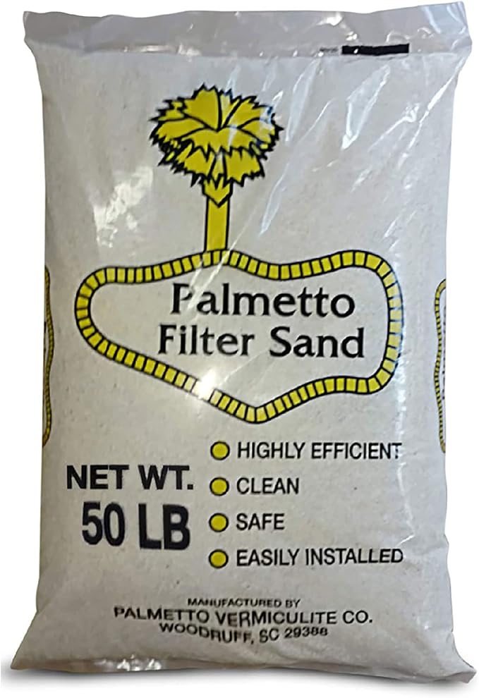 3 Pack Pool Filter Sand, Clean and Clear Water, Superior Quality Natural Sand for Residential and Commercial Pool Sand Filter Pumps, 50 Pound