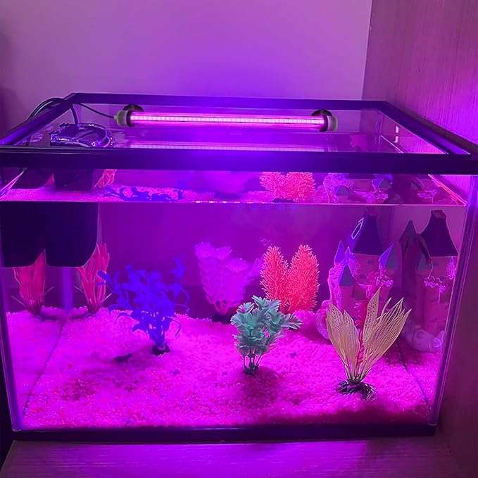 Submersible Led Aquarium Light:Full Spectrum Aquarium Lighting for Aquatic Pet Lovers - Underwater Fish Aquarium Lights with Remote and Suction for 11.8 Inch Saltwater Freshwater Tanks