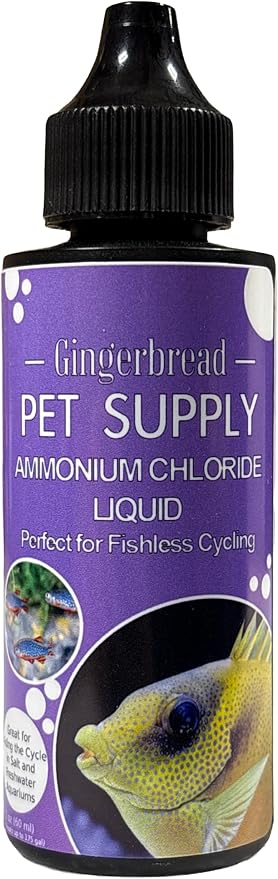 Ammonium Chloride for Fishless Aquarium Cycling - 2 oz