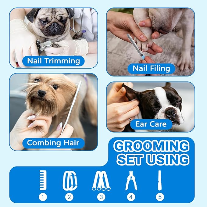 Supet Dog Grooming Hammock for Medium Dogs, Dog Hanging Harness for Nail Trimming Doorframe, Pet Holder Restraint for Clipping Nails (Grey M)