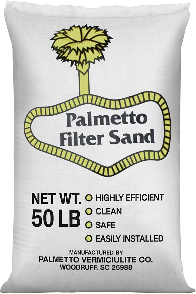 Pool Filter Sand for Swimming Pools, 50 Lbs, Natural Silica