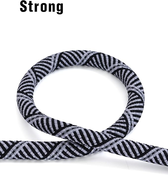 Long Dog Leash with Reflective Threads 15FT 20FT 30FT 50FT,Heavy Duty Bungee Dog Leashes for Small Medium Large Dogs,Shock Absorbing Training Leash for Walking,Hunting,Camping&Yard