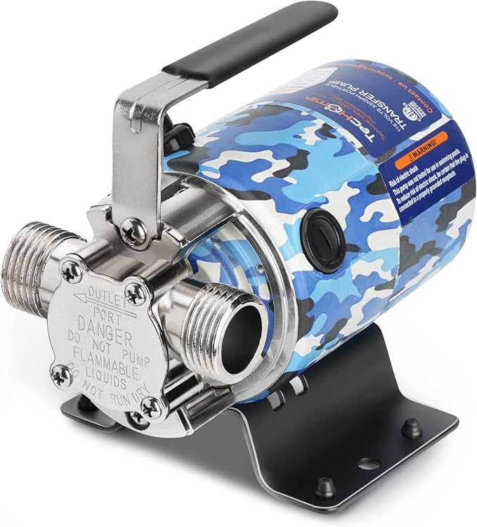 TecHome Water Pump Water Transfer Pump, 115V Rain Barrel Waterbed Pump. | 1/10HP 330GPH, with Water Hose Kit.