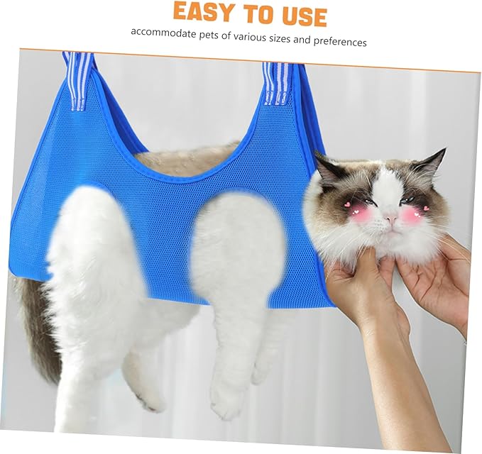Toddmomy Cat Hammock for Grooming and Nail Clipping Pet Sling for Dogs and Cats Space Saving Design for Easy Organization Comfortable and Safe Pet Grooming