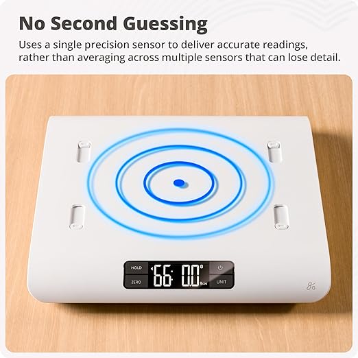 Greater Goods Medical-Grade Baby Scale – FDA Class I Device, Digital Infant & Toddler Scale, 0.1 oz Precision Sensor, 2.3–66 lb Range, Consistent Readings for Wiggly Babies, Skin Contact Tested