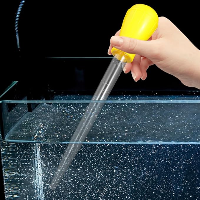 ULTECHNOVO Fish Tank Siphon Pump 2 Pack Hand Siphon Pump Aquarium Vacuum Water Changer with Extension Tubes for Water Removal Cleaning and Easy Fish Tank Maintenance