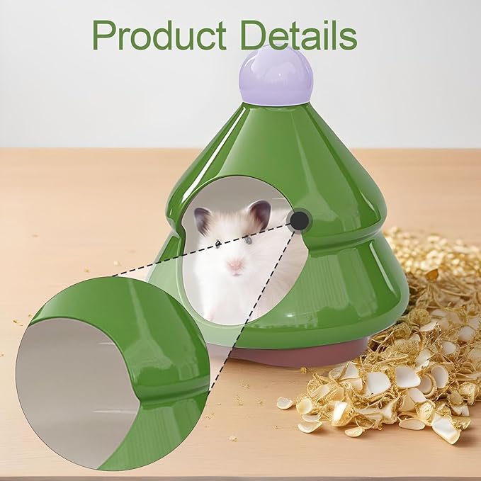 Baoblaze Hamster Hideout Critter Nest Ceramic Pet House Small Animals Cave Bed for Squirrel Mini Animals Dwarf Hamsters