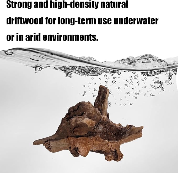 Natural Coral Driftwood Aquarium Decor, 6 Pcs 4-6 Inch Assorted Twisted Branches, Safe Sinking Driftwood Ornament for Fish Tank Reptile Terrarium Landscape Decoration