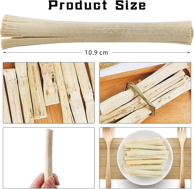 2lb Natural Sweet Bamboo Chew Toys for Pets - Molar Chew Sticks & Treats for Animals