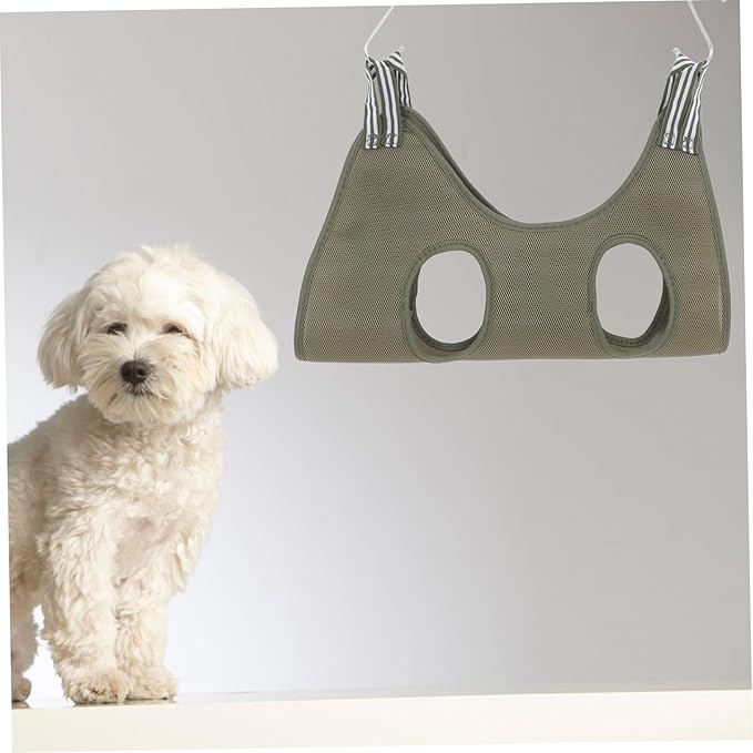 Toddmomy Pet Grooming Harness Cat Nail Trimming Dog Grooming Sling Space-Saving Comfortable Multifunctional Home Decorative Green