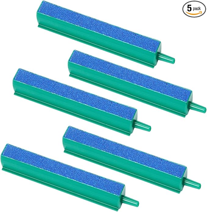 4 Inch Aquarium Air Stone Bar 5 Pcs Bubble Release Mineral Airstones for Pumps for Your Fish Tank Oxygenation Needs