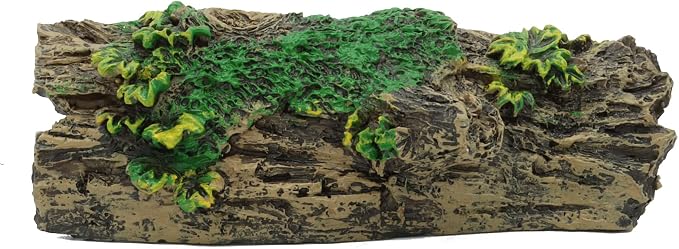 JIH Aquarium Decorations Resin Hollow Tree Trunk Ornament, Bettas House Cave Wood House Decor for Fish Tank (HS-SP207) (Pack of 2)
