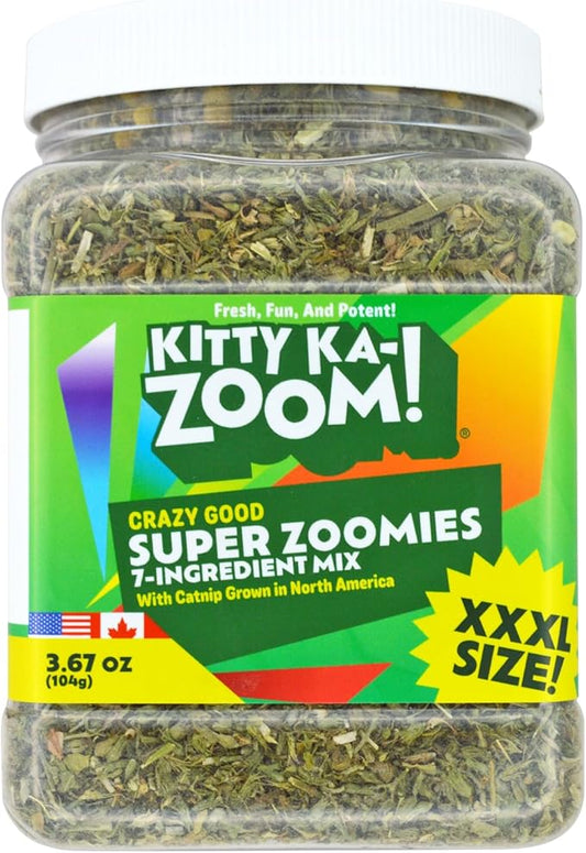 Super ZOOMIES Mix - 7 Ingredient Catnip Mix | Hand Harvested Fresh Catnip Grown in Canada and The USA