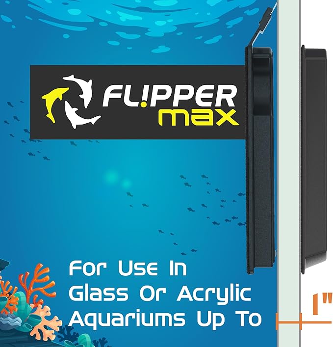 - Flipper Max Aquarium Algae Magnet Cleaner (for Glass or Acrylic Tanks 5/8-1-Inch) …