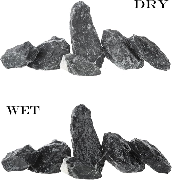 Seiryu Stone, Aquarium Rocks for Fish Tank Rocks, Pre-Cleaned pH Neutral 5lb（2 to 6 inch）