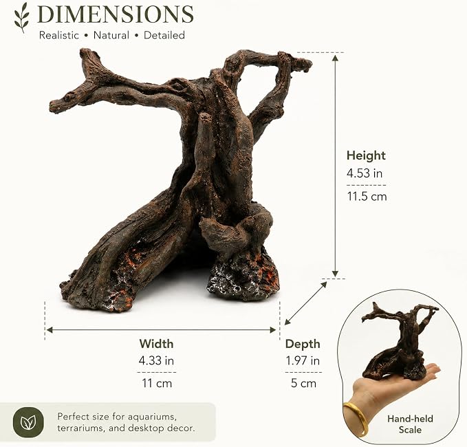 Aquarium Tree Root Resin Trunk Wood Branch Fish Tank Decor | Resin Tree Root Trunk Model Adds A Natural Wood Look To Aquariums Fish Tanks And Underwater Landscapes