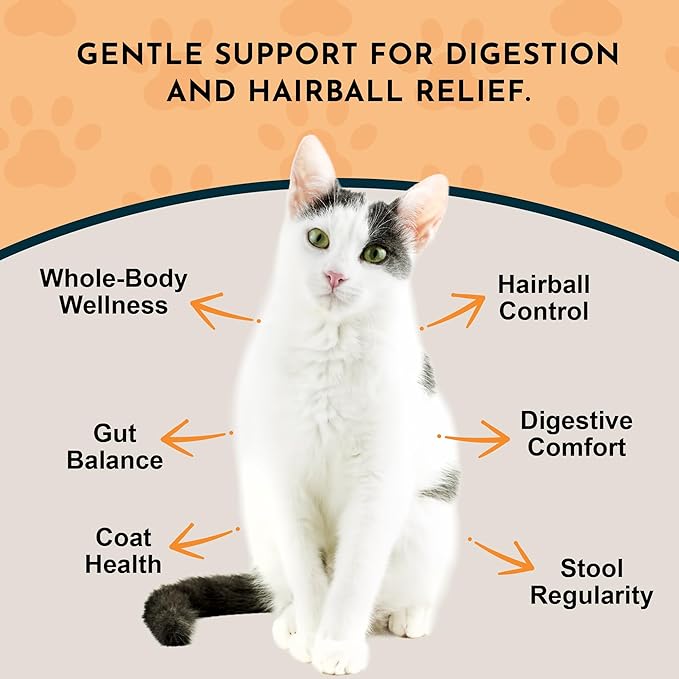 Animal Essentials Hairball Relief Formula - Hairball Treatment for Dogs and Cats, Hairball Medicine, Hairball Remedy, Marshmallow Root Extract - 2 Fl Oz