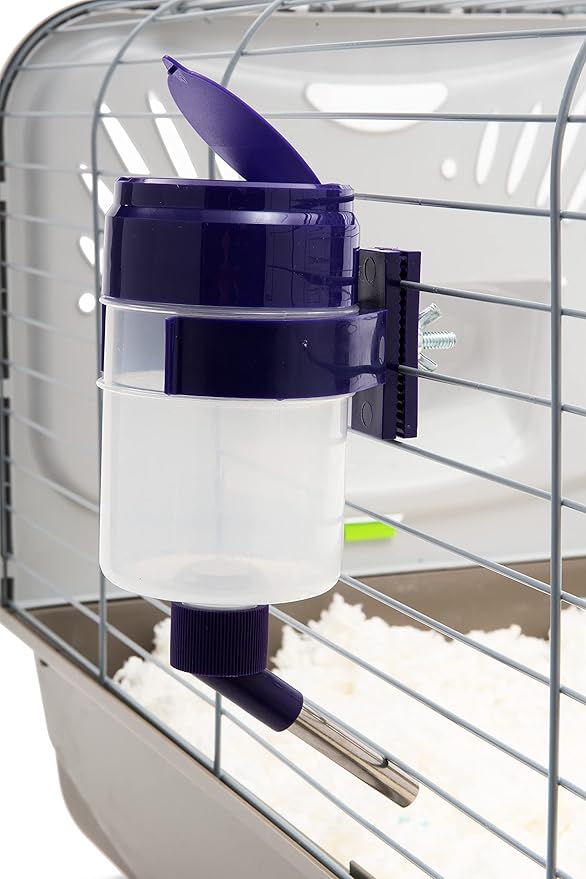 Lixit® Lever Valve Top Fill No Drip Water Bottles for Rabbits, Chinchillas, Ferrets, Guinea Pigs and Adult Rats (Purple (Pack of 2), 16 Ounce)