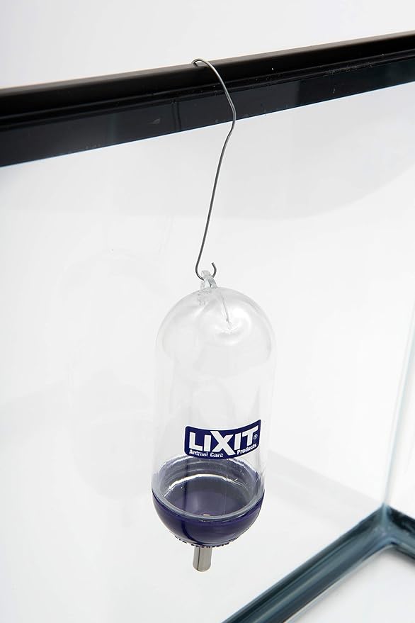 Lixit® Bell Style Aquarium Cage Climbing Resistant Water Bottles for Rats, Hamsters Gerbils, Mice and Other Small Animals (5 Ounce)