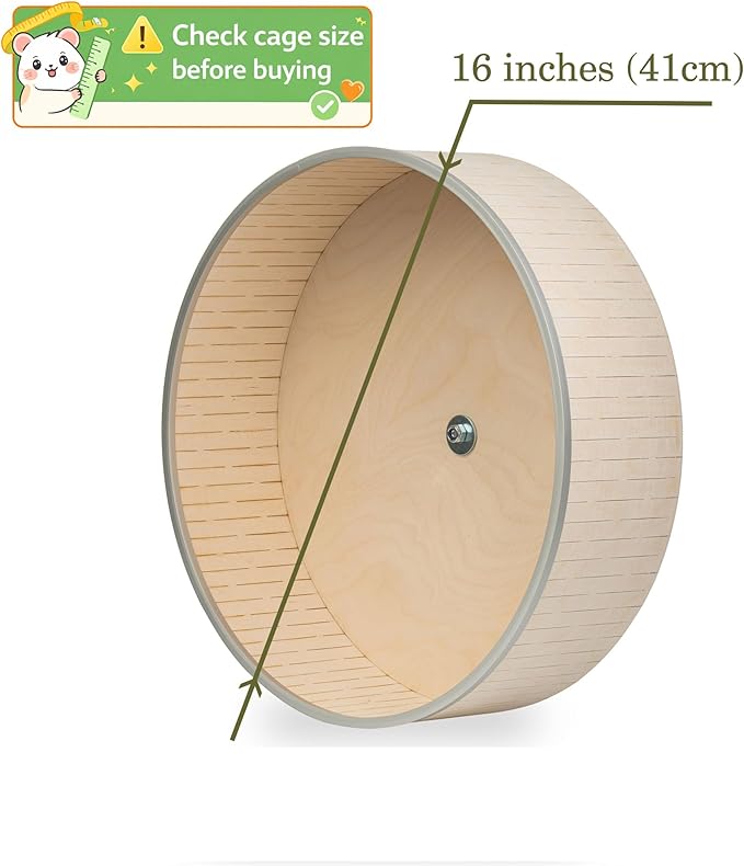 16" Silent Chinchilla Exercise Wheel