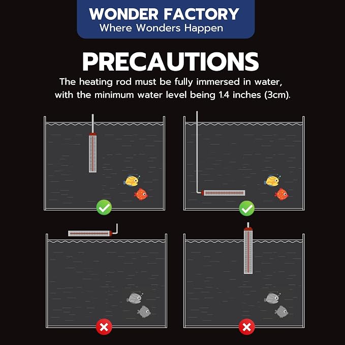 Small Aquarium Heater 75W, Controllable 5 Temperature Modes for 5-15 Gallon Betta Fish Tank Heater, 78°F Mini Submersible 5 Buttons Temperature Constant Easily Setting, Freshwater & Saltwater Tanks