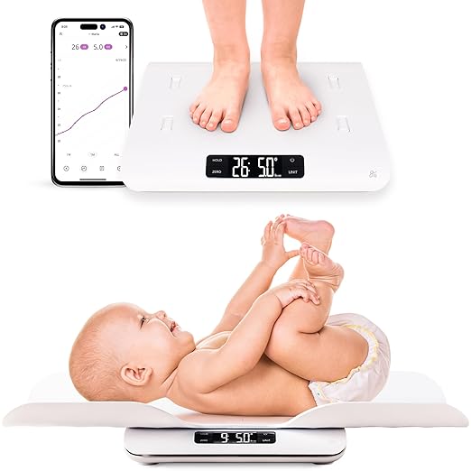Greater Goods Medical-Grade Baby Scale – FDA Class I Device, Digital Infant & Toddler Scale, 0.1 oz Precision Sensor, 2.3–66 lb Range, Consistent Readings for Wiggly Babies, Skin Contact Tested