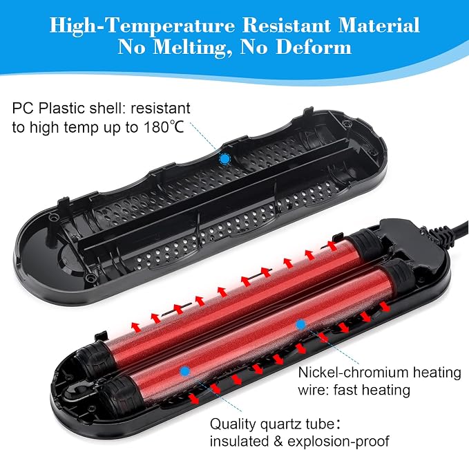 AQQA Aquarium Heater 1000W for 150-300 Gallon Submersible Fish Tank Heater for Aquarium Betta Fish Heater Aquarium Thermostat Heater Hydroponic Freshwater & Saltwater (1000W, 150-300Gal)
