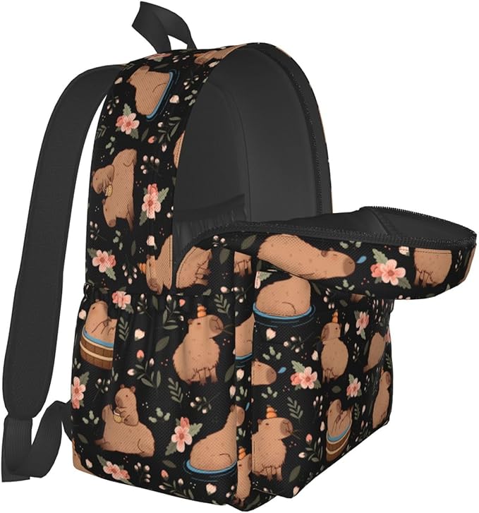 Capybaras Backpack for Women 16.9 inch Travel Casual Laptop Backpack Lightweight Waterproof Hiking Daypack
