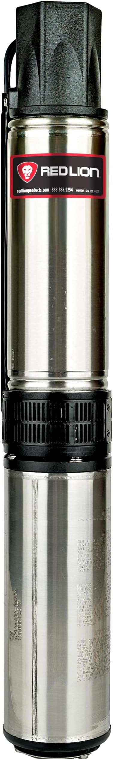 Red Lion RL12G10-2W2V Submersible Well Pump, 1 HP, 2-Wire, 230V, 12 GPM