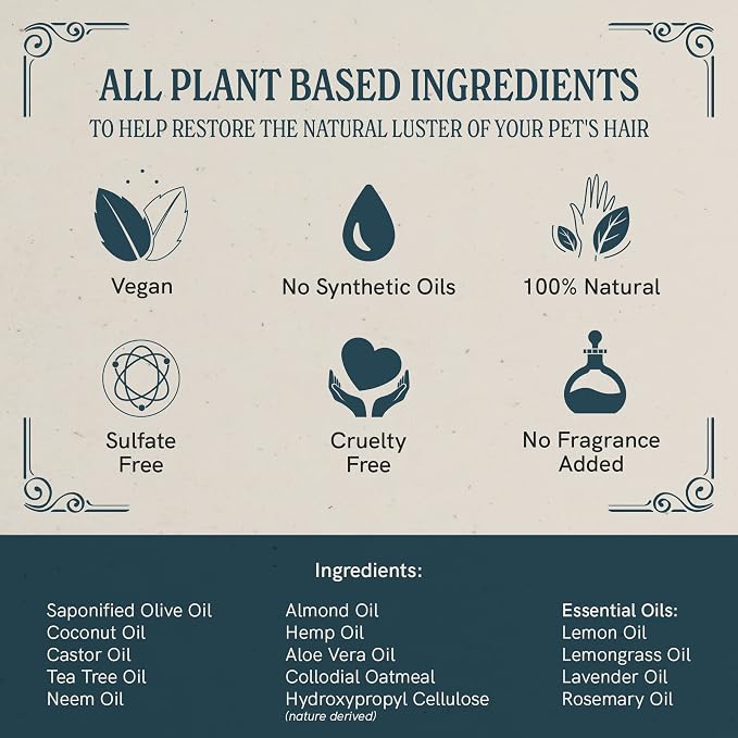 J.R.LIGGETT'S Dog Shampoo Bar, Natural Cleansing Bar for Dogs with Sensitive Skin, Hypoallergenic Canine Formula Gently Deep Cleans and Relieves Dry and Itchy Skin, Detergent-Free, 3.5 oz