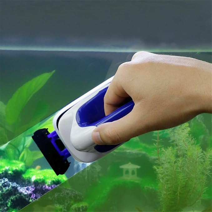 Floating Algae Magnet Cleaning Tool Scrubber Brush Algae Remover for Use within 6mm Glass Thickness