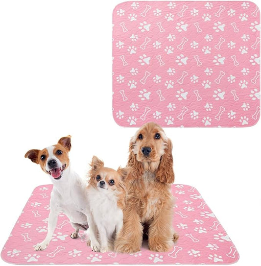 BEAUTYZOO 2 Pack Washable Pee Pads for Dogs, Reusable Puppy Pads for Potty Training, Waterproof Super Absorbent Whelping Pads Mats Non Slip Against Urine for Small Medium Dogs Cats, 36" x 36"
