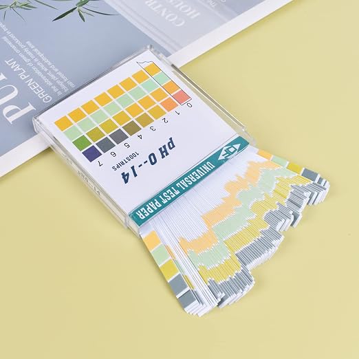 PH Test Strips 0-14, 100PCS Universal PH Measure Paper Ph-Indicator Strip to Test Drinking Water, Food, Pools, Aquariums, Saliva, Urine, Lab Monitoring