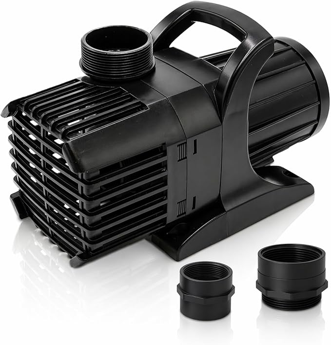 HALF OFF PONDS Submersible Water Pump, 6,100 GPH Pond Pump with 100FT Power Cord and 24FT Max Head, 354W Ultra Quiet Energy Efficient Pump for Koi Pond, Fountain, Waterfall, Water Garden, Skimmer