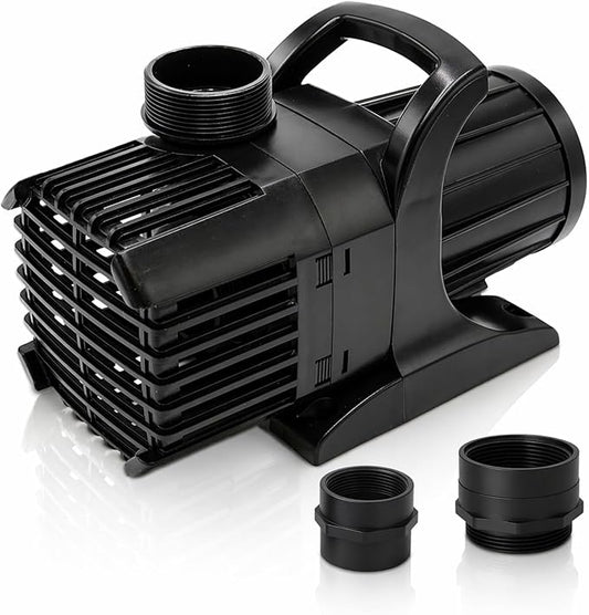 HALF OFF PONDS Submersible Water Pump, 6,100 GPH Pond Pump with 100FT Power Cord and 24FT Max Head, 354W Ultra Quiet Energy Efficient Pump for Koi Pond, Fountain, Waterfall, Water Garden, Skimmer