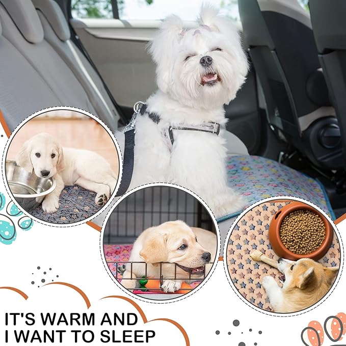 Tudomro 8 Pcs Guinea Pig Blankets Washable Small Pet Fleece Bedding Cage Liners Double Sided Pet Reusable Sleep Mat Pad Cover for Ferret Chinchilla Furniture Protection(Star,12 x 12 Inch)