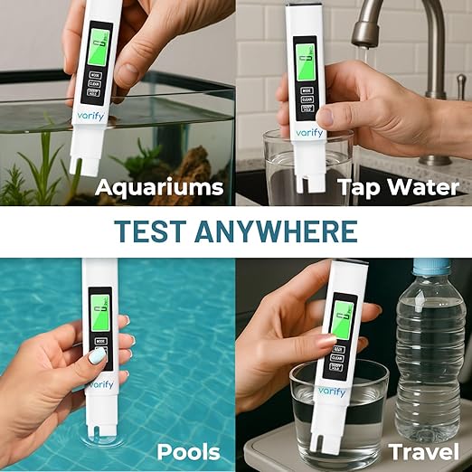 Instant 4-in-1 TDS Meter Digital Water Tester for Drinking Water | Accurate 0–9990 PPM EC & Temp Readings | Ideal for RO Systems, Aquariums, Pools – Built for Professionals, Easy for Anyone