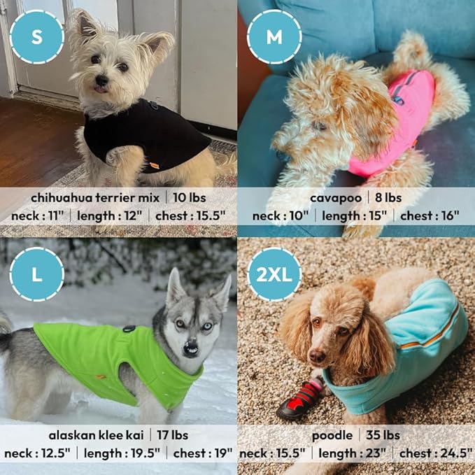 Gooby Zip Up Fleece Dog Sweater - Red, X-Large - Warm Pullover Fleece Step-in Dog Jacket with Dual D Ring Leash - Winter Small Dog Sweater - Dog Clothes for Small Dogs Boy and Medium Dogs