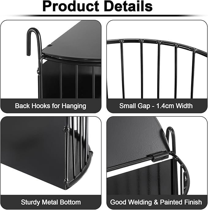 Upgraded Hay Rack for Rabbits, Bunny Feeder for Guinea Pigs Chinchillas, Black, Hanging Hay Feeder with Lid, Bunny Feeding Holder, Metal, Semicircular, Chinchilla Cage Accessories