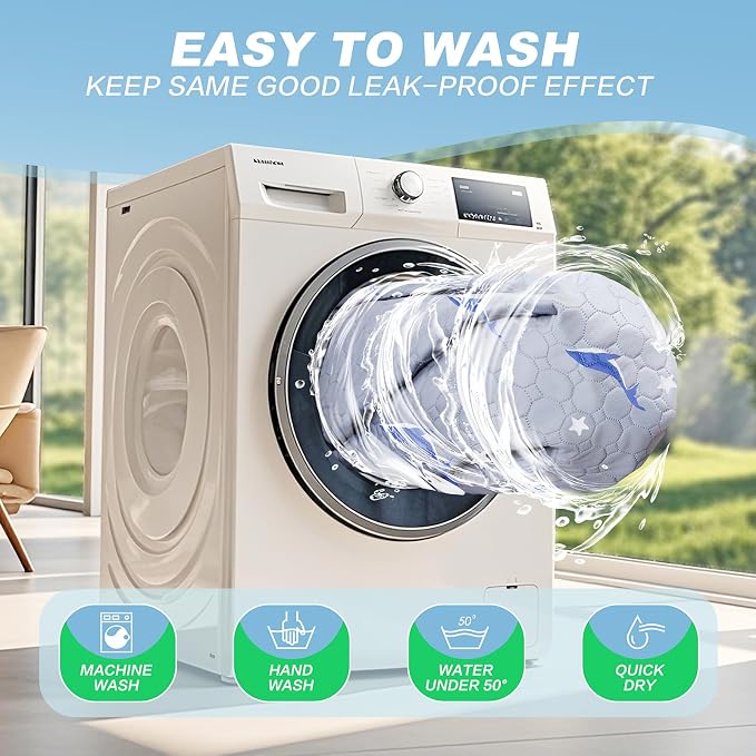 Washable Pee Pads for Dogs, 2 Pack Puppy Pads, Super Absorbent & Leakproof with Anti-Slip Bottom for Dog Training, Crates, Car, Pet Pee Pads, and Furniture Protection, 24"x24"