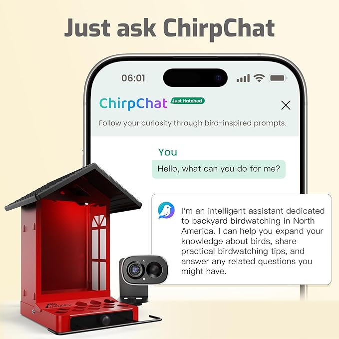 Smart Bird Feeder with Camera, 2.5K Ultra-HD Live Stream Bird House Camera, Free AI Identify Bird Species, Solar Powered Bird Feeder with 2.4L Large Capacity, Gift for Men Women Bird Lovers