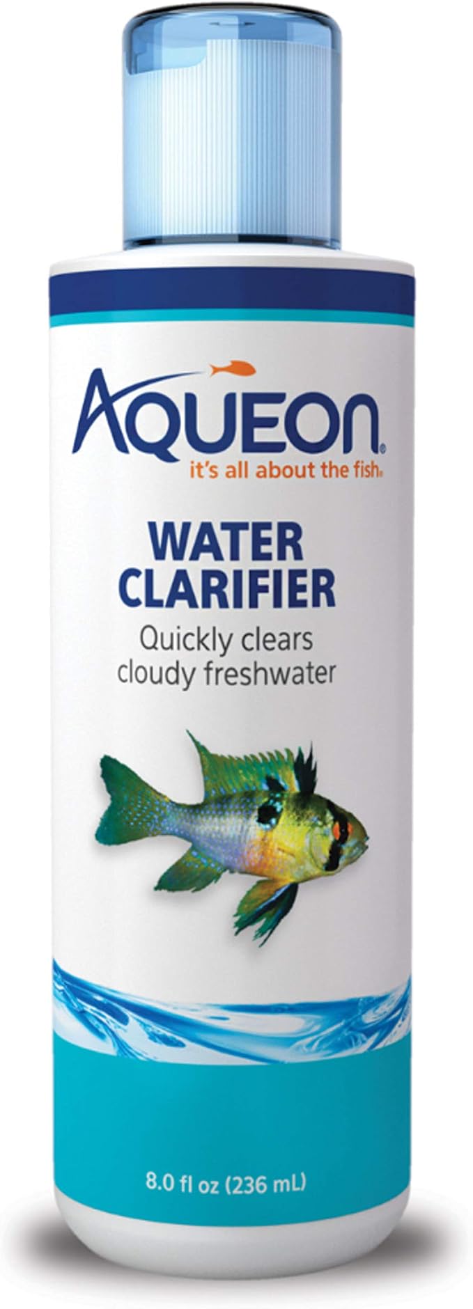 Aqueon Aquarium Fish Tank Water Clarifier, 8 Oz | Water clarifier for fish tank, aquarium water treatments, binds suspended particles for easier filtration