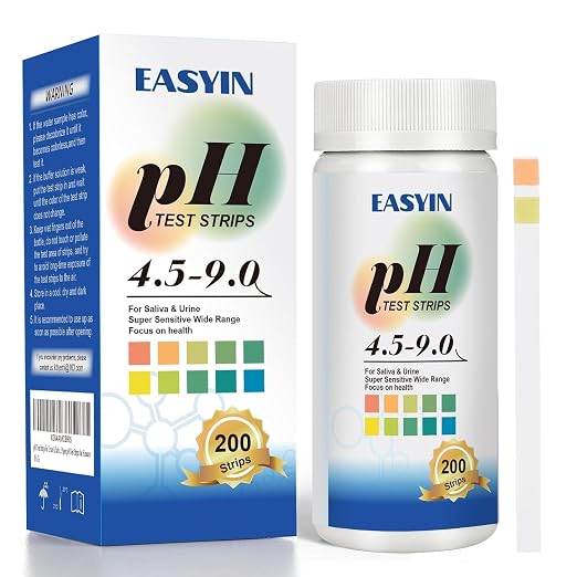 pH Test Strips 4.5-9,200 Litmus Paper pH Strips for Urine & Saliva - pH Balance Test Strips for Accurate Body pH Testing, Health Monitoring, and Wellness Management, Fast & Reliable Measurement