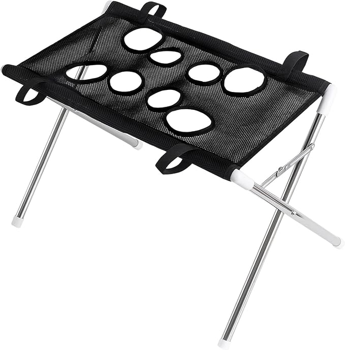 Pet Grooming Hammock Harness for Cats Small Dogs Dog Grooming Sling Stand with Frame Mesh Polyester Quick Eight Hole Design Suitable for Bathin, Black