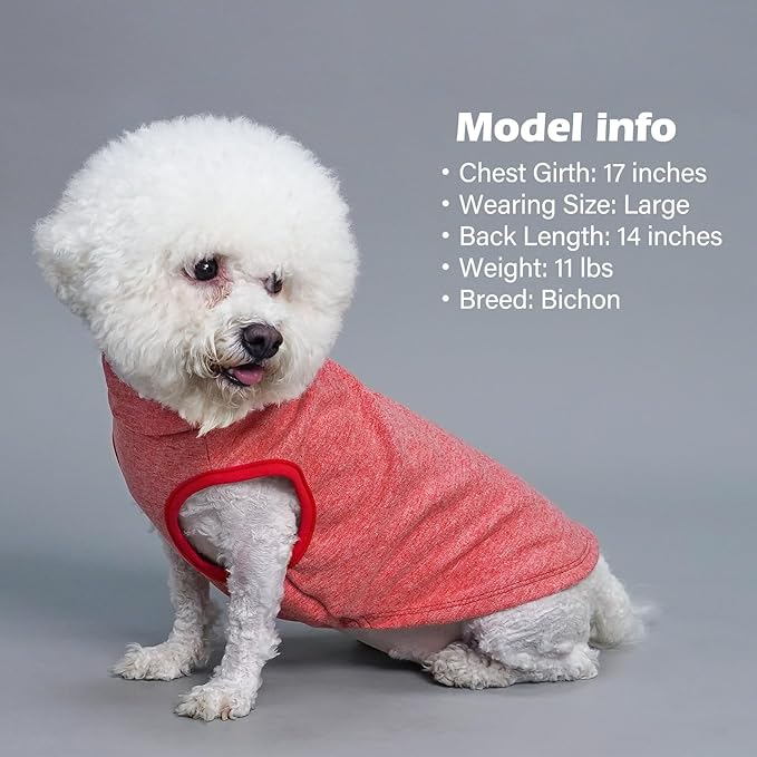 KYEESE 2Pack Dog Sweater Pullover Dog Sweaters for Small Dogs Girl Stretchy Pet Sweatshirt Small Pets Sweaters Turtleneck Pet Coats Warm Pets Clothes Soft Dogs Clothes
