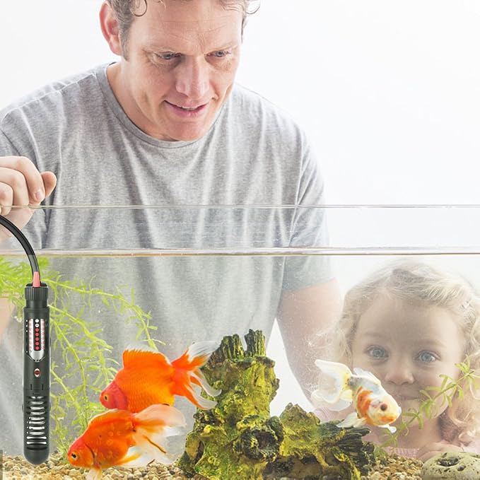 DaToo Aquarium Heater Fish Tank Heater Submersible 25 Watt, 1 Yr Warranty
