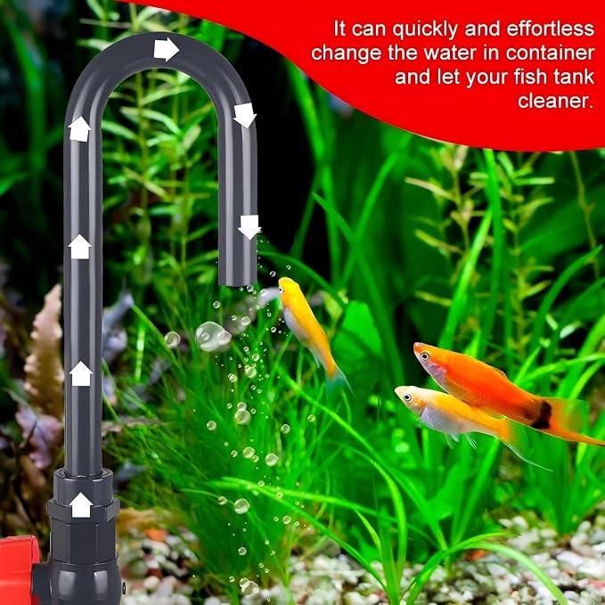 Python Hands-Free Aquarium Hook 5-55 Gallon, 14in Siphon Hose | Python aquarium hook hands-free 5-55 gal, 14in siphon hose. BPA-free, flow valve. Fits 1/2", 5/8", 3/4" garden hose.