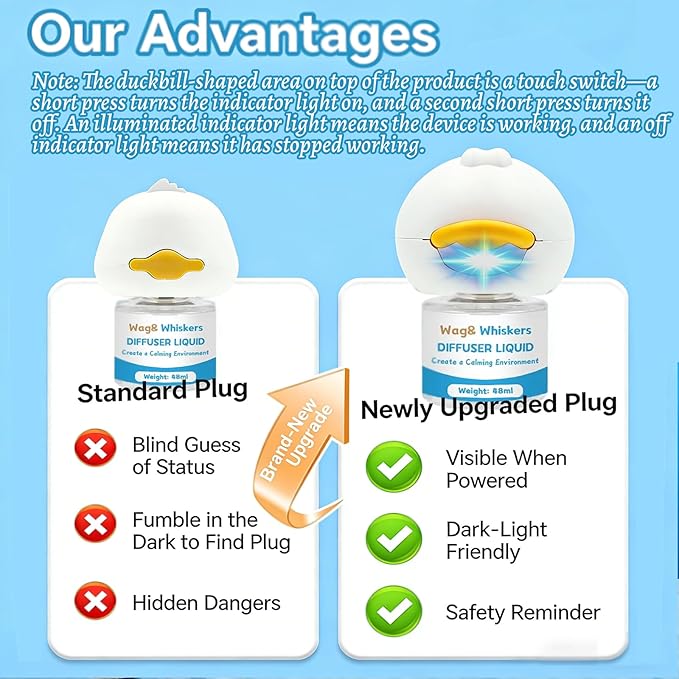 Calming Diffuser, Soothe Your Pet's Emotions, Reduce Stress and Anxiety, and Decrease Fighting and Scratching Behaviors, 3-in-1 Kit for Cats (Refills*4)