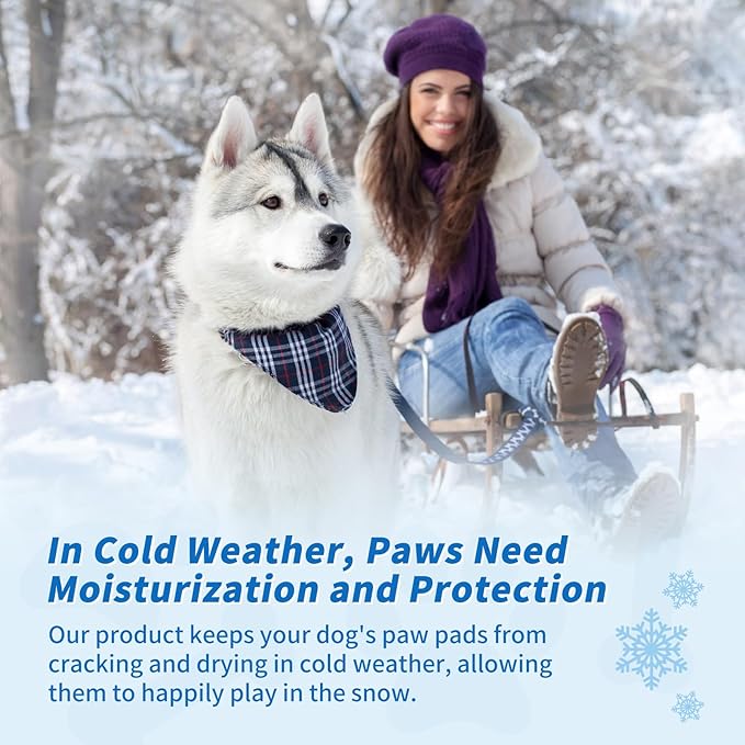 Nourishing Pet Paw Cream– Protects & Heals Dry, Cracked Paws – Natural & Safe for Dogs & Cats