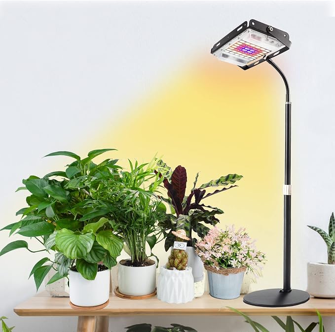 LBW Grow Light for Indoor Plants, Full Spectrum Desk LED Plant Light | On/Off Switch Small Grow Lamp, Height Adjustable, Flexible Gooseneck, Ideal for Indoor Growth